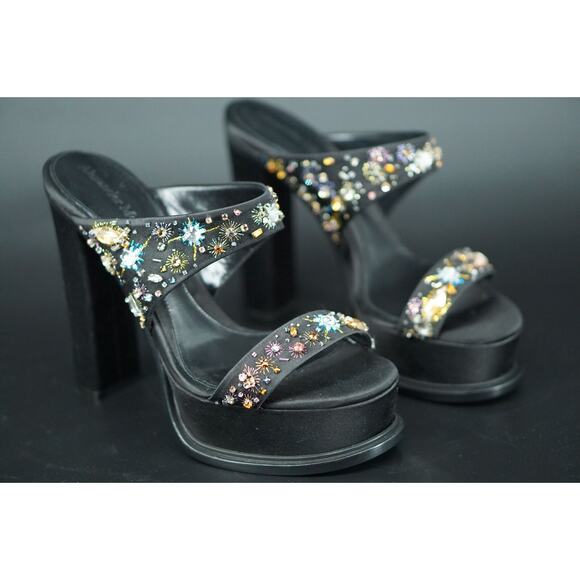 Alexander McQueen 145MM Comet Crystal Embellished Platform Sandals SZ 39 $1595 - Picture 7 of 12